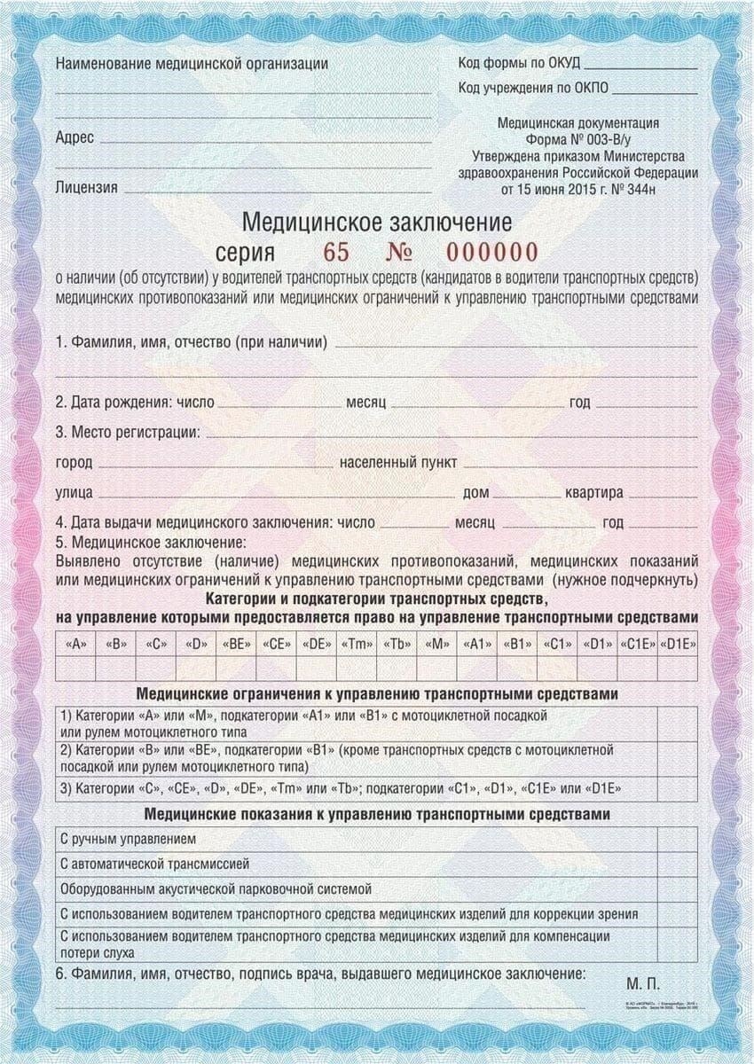Когда требуются медицинские справки для ГИБДД